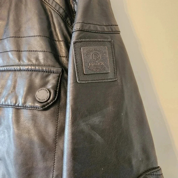 Projek Raw Vegan  Leather Moto Bohemian Biker Hippie Jacket Black Size Medium. - Picture 11 of 16